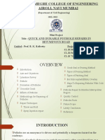 Group-6 - Se-B PPT (Quick and Patholes Repairs in Bituminous Road)