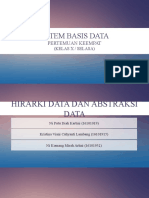 Sistem Basis Data (Hirarki Dan Abstraksi Data) Kelas X, Selasa