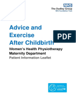 Advice and Exercise After Childbirth V2