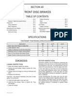 Front Disc Brakes: Section 4D