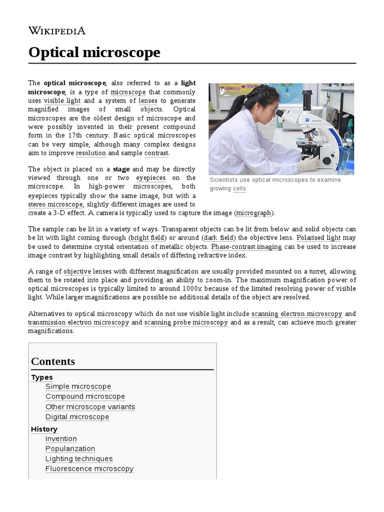 Introduction To Optical Microscopy Pdf – HPPBMT