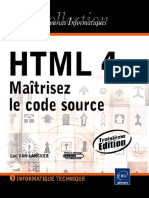 HTML 4 Maîtrisez Le Code Source by Van Lancker, Luc