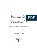 VOUS AVEZ-DIT-PROPHÉTIQUE-Claude Payan