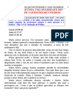 19 Marta de Betânia, Prioridade A Coisas Secundárias - 124701