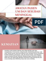 Perawatan Pasien Sebelum Dan Sesudah Meninggal