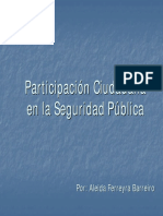 Participación Ciudadana en La Seguridad Pública