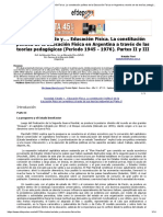 Sociedad, Estado y . Educación Física. La Constitución Política de La Educación Física en Argentina A Través de Las Teorías Pedagógicas (Período 1945 - 1976) - Partes II y III