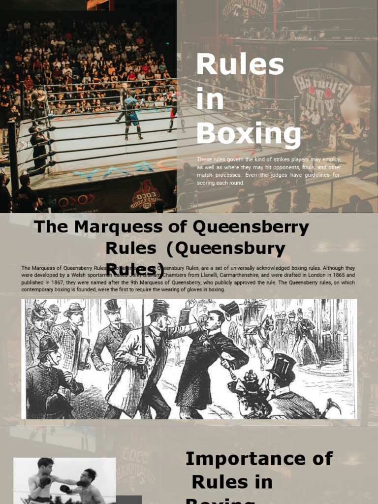 Rules in Boxing | PDF