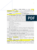 Poder general y especial para actos de administración y dominio