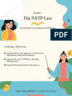 Module 1 The NSTP Law 1