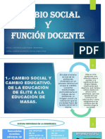 Cambio Social y Función Docente