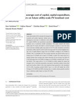 Impact of Weighted Average Cost of Capital, Capital Expenditure, and Other Parameters On Future Utility Scale PV Levelised Cost of Electricity