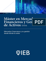 Master Mercados Financieros y Gestion de Activos Online 2022