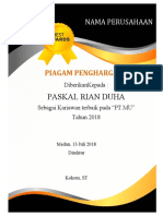 Desain Piagam Penghargaan