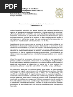 Resumen Crítico Sobre ¿Qué Es La Política? - Hanna Arendt