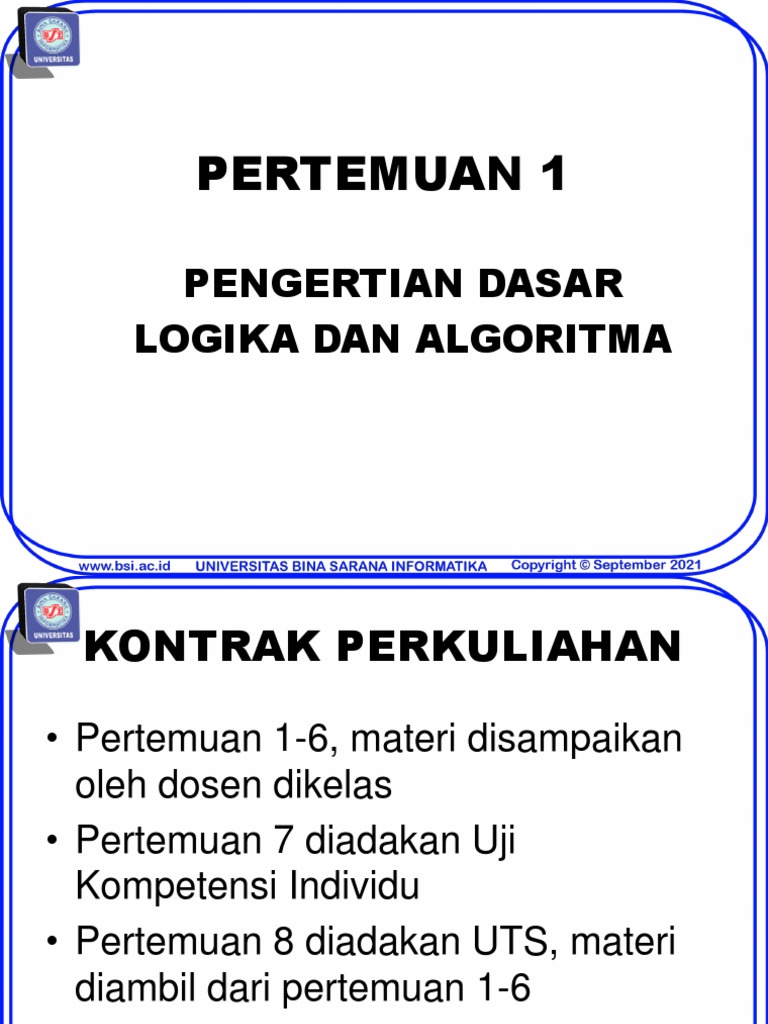 Logika dan Algoritma dalam Pembelajaran | PDF | Metode & Bahan Ajar ...