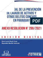 Anexo Prevención de Lavado de Activos - Resolucion #299-21