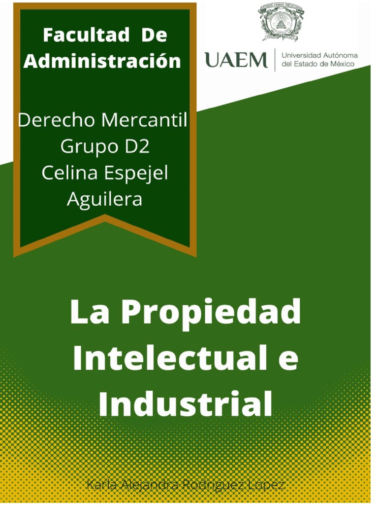 Propiedad Intelectual e Industrial | PDF | Patentar | Propiedad intelectual