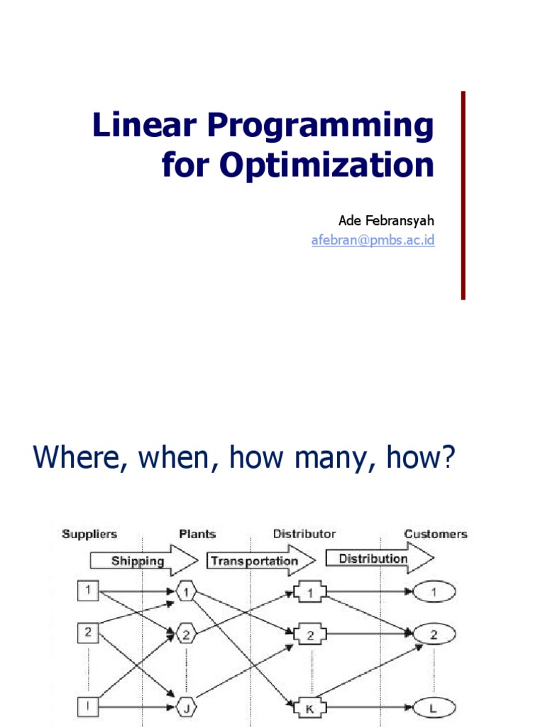 2022 1 Linear Programming | PDF | Linear Programming | Mathematical ...
