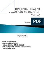 Quy Dinh Phap Luat Ve Chào Bán CH NG Khoán Ra Công Chúng