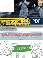 Cadena de Custodia y El Informe Policial
