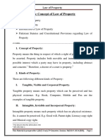 Basic Concept of Law of Property