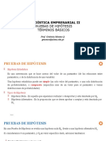 Pruebas de hipótesis estadísticas