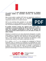 Comunicado UGT Ultima Reunión Convenio Sector Seguridad