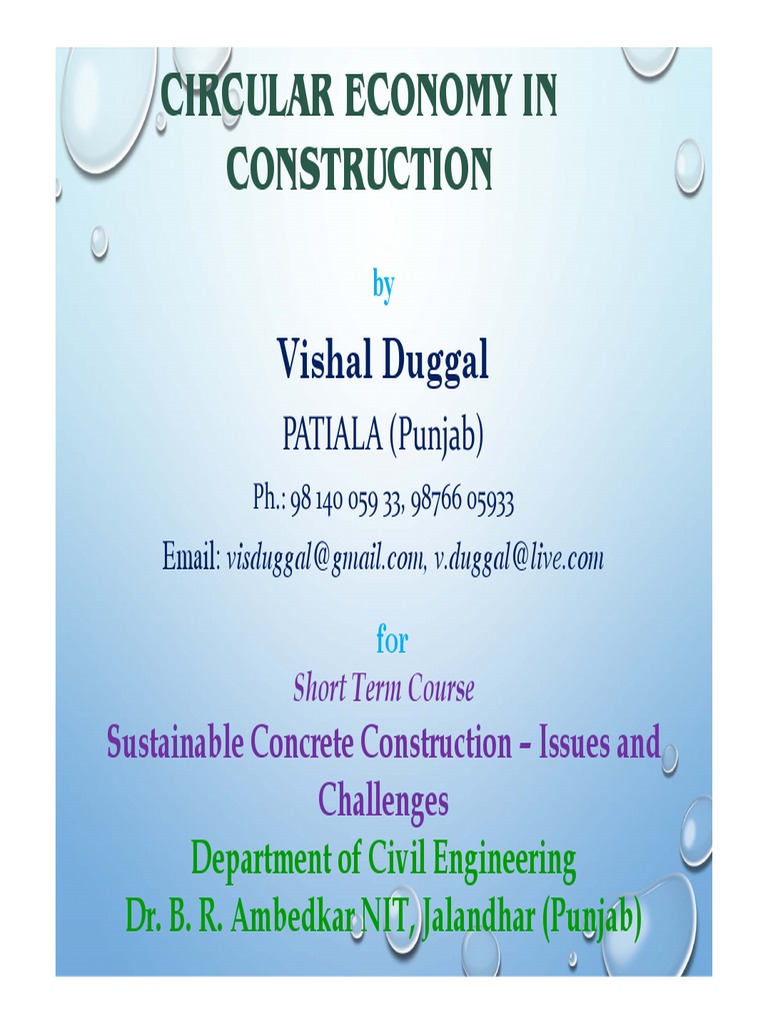 Circular Economy in Construction Insights | PDF | Recycling | Resource
