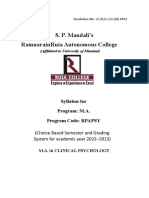 M. A. (Syllabus) RRAC 2022-23