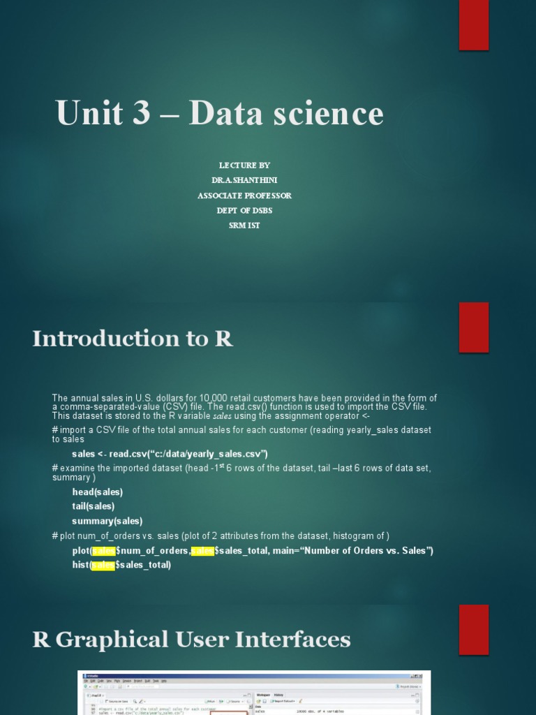 Introduction to Data Science and R Programming | PDF | Student's T Test ...