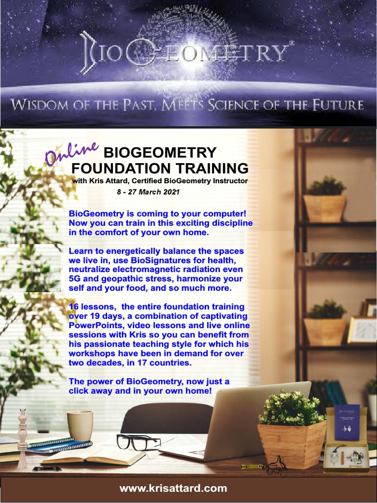 Brochure Online BioGeometry Foundation Training PDF Educational