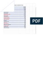 5 Cost Sheet Example 2