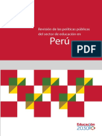 PRÁCTICA Revisón de las políticas públicas del sector educación en el Perú