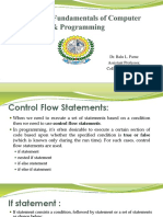 Control Flow Statements-Conditional Statements