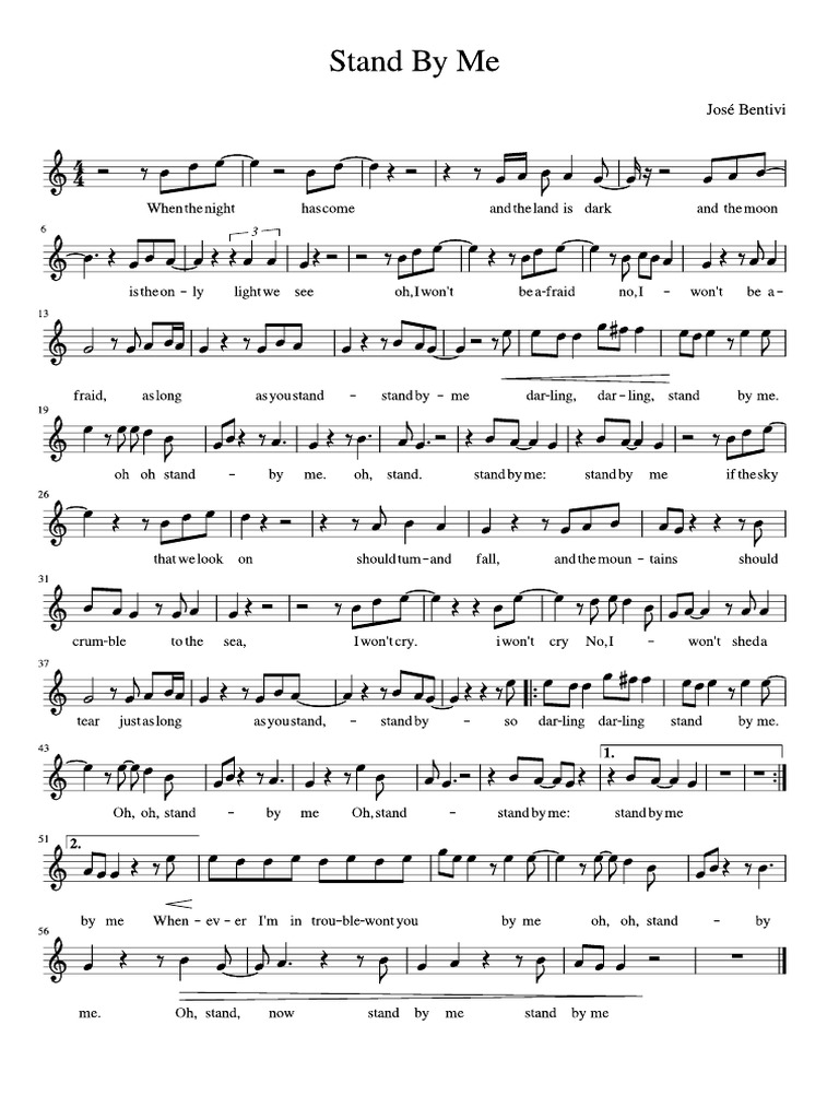Stand by Me Partitura G PDF