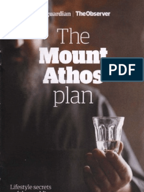 Mount Athos Planhealthy Living Pt 1 Fasting Monk - 