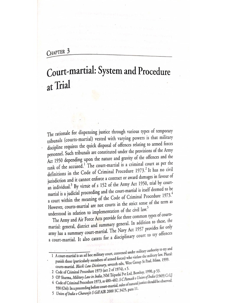 Basics of Court Martial PDF