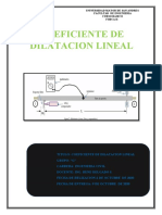 Fis102 COEFICIENTE DE DILATACION LINEAL