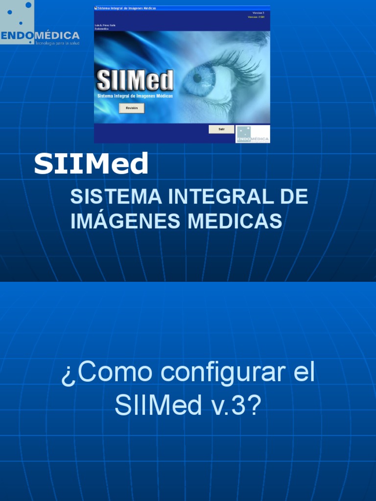 Configuración del Software SIIMed | PDF | Monitor de computadora ...