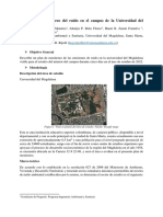 Plan de Monitoreo de Ruido Ambiental en Campus Unimagdalena