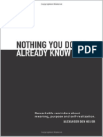 Nothing You Dont Already Know by Alexander Den Heijer