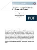 Plano de Ação para o Cargo Público TAE