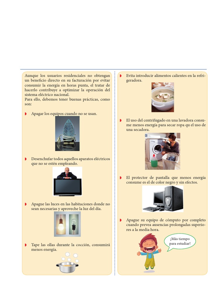 Ahorro de Energía: Guía para Niños | PDF | Uso eficiente de energía