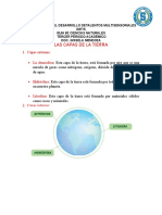 Guia #2 Ciencias Naturales Las Capas de La Tierra, Movimientos de La Tierra