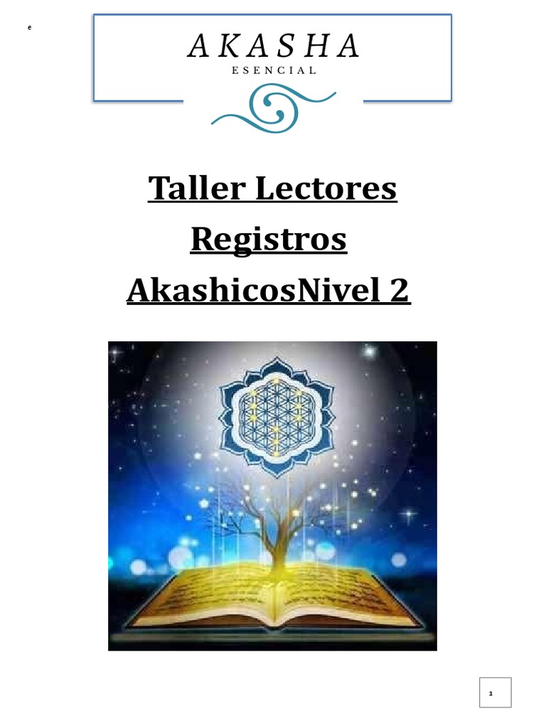Registros Akashicos Nivel 2 PDF Pensamiento Alma
