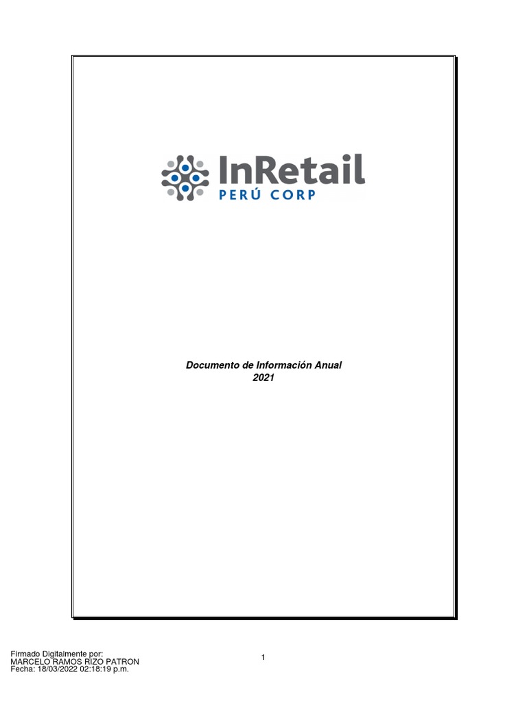 Documento de Información Anual 2021 de InRetail Perú | PDF