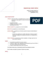 Arquitectura, teoría y crítica: definición, funciones y condiciones para el desarrollo de la actividad crítica