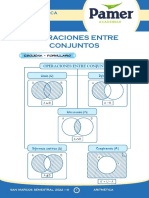 Operaciones entre conjuntos: Unión, Intersección, Diferencia y Complemento