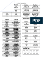 Unıt 3 - Vocabulary